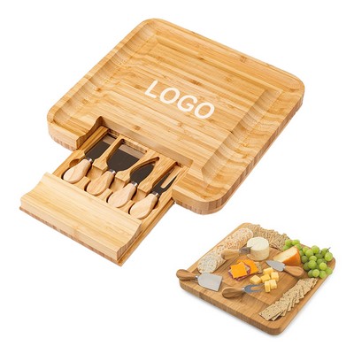 Bamboo Cheese Board Set